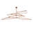 Isotope LED Modern Linear Chandelier