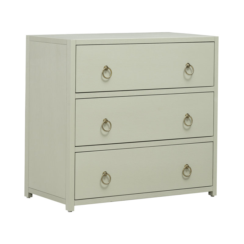Commode décorative 3 tiroirs Ballentine, Vert clair
