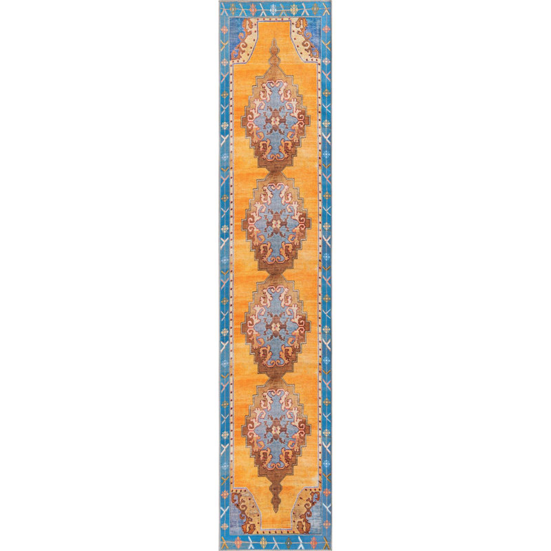 Oppie Chenille Oriental Indoor Rug, Runner 2'6" x 12'