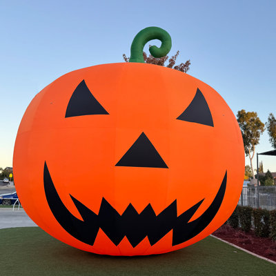 40FT Premium Halloween Inflatable Pumpkin Decorations, Blow up Halloween Inflatable Outdoor Indoor Large Party Yard Decoration(Led Light Not Included)