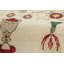 Rug & Kilim’S Block Print Rug, Cream White With Warm And Playful Floral Motifs