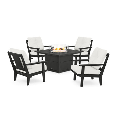 Prairie 5 Piece Multiple Chairs Seating Group with Cushions