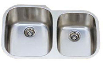 35.5" x 24.5" Double Undermount Kitchen Sink