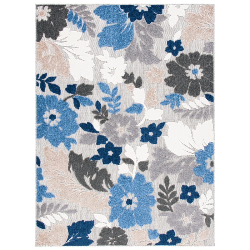 Delly Performance Floral Indoor/Outdoor Area Rug, Runner 2'2" x 5'