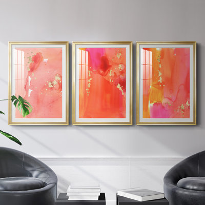 " Mythological I " 3 - Pieces Painting Print