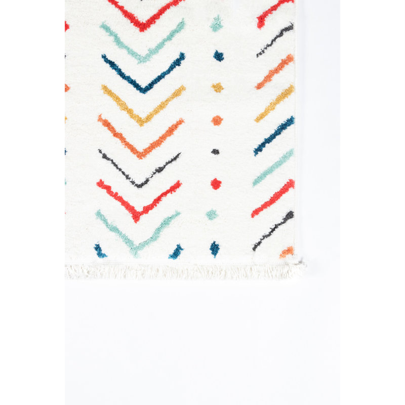 Machine Made Power Loom Polyester/Polypropylene Area Rug in Multicolor, Rectangle 9'10" x 12'10"