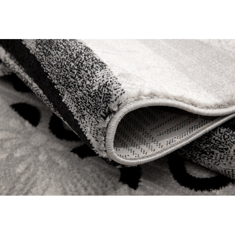 Dillup-Jones Abstract Grey Area Rug, Runner 2'3" x 14'