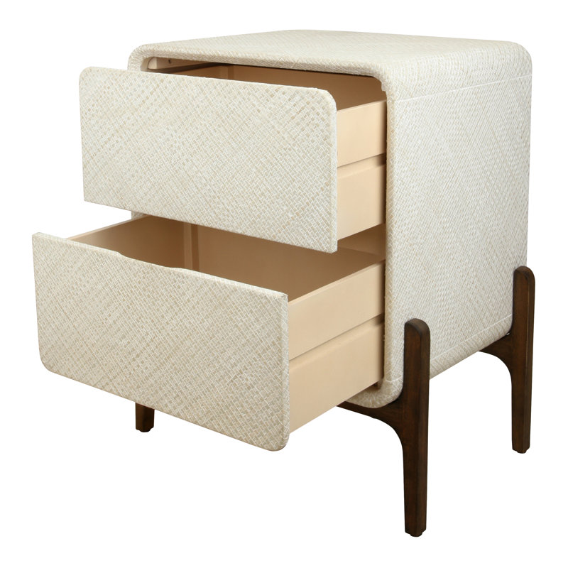 Lotie 2-Drawer Nightstand