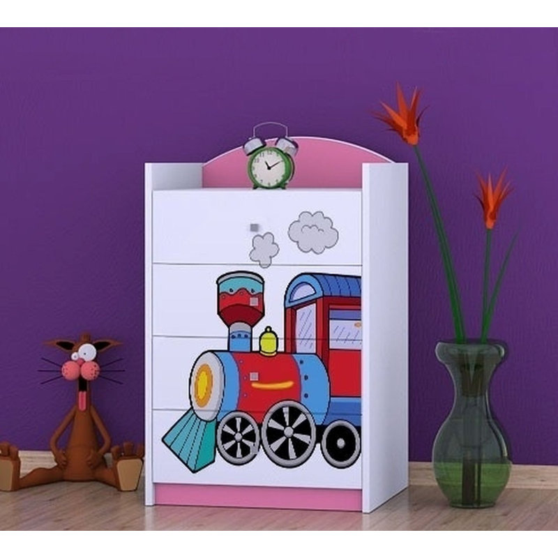 Nocera Kids 4 - Drawer Chest, Pink