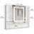 Medicine Cabinet Mirror with Led Light 27.5" W x 24.3" H Lighted Vanity Mirror Wall Mounted Bathroom Storage Cabinet