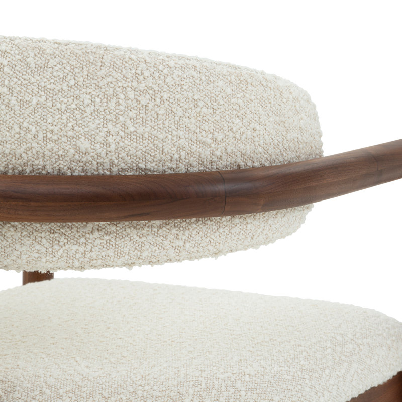 Fowler Upholstered Arm Chair, Classic Walnut