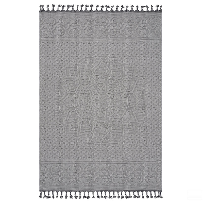 Tapis intérieur / extérieur 5X7 Medallion, Rectangle 5 pi 3 po x 7 pi 6 po