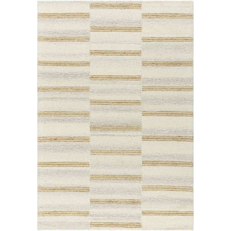 Abdalmalik Hand Tufted Wool Indoor Rug, Rectangle 2' x 3'