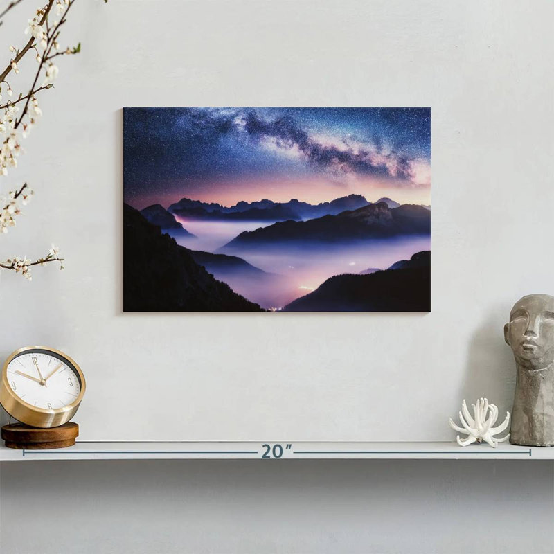 Oberle Bright Starry Night, 8" H x 12" W