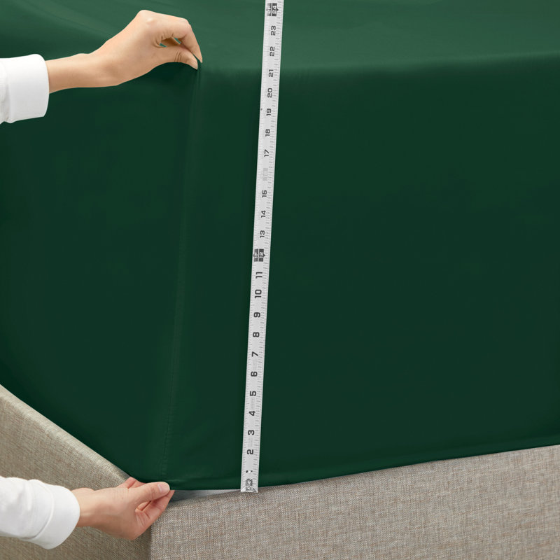 Ensemble de draps luxueux en microfibre, Vert, Simple