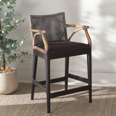 Caedon Gianni Rattan Upholstered Counter Stool