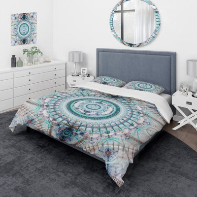 Futuristic Steampunk Time Machine Portal II - Modern Duvet Cover Set - Microfiber Polyester