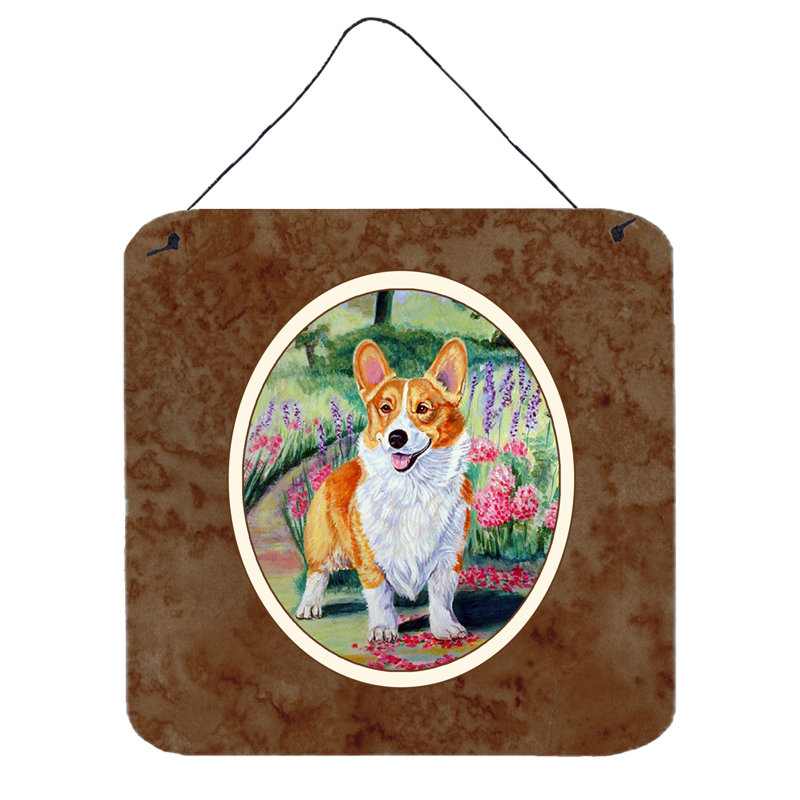 Décoration murale corgi printemps pembroke