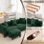 Canapé rembourré 87 po avec repose-pieds Sherpa-1625176515