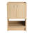 Oak Plywood 24" Freestanding Bathroom Vanity - Practical Option With 2 Doors Tidy Solution-105408556