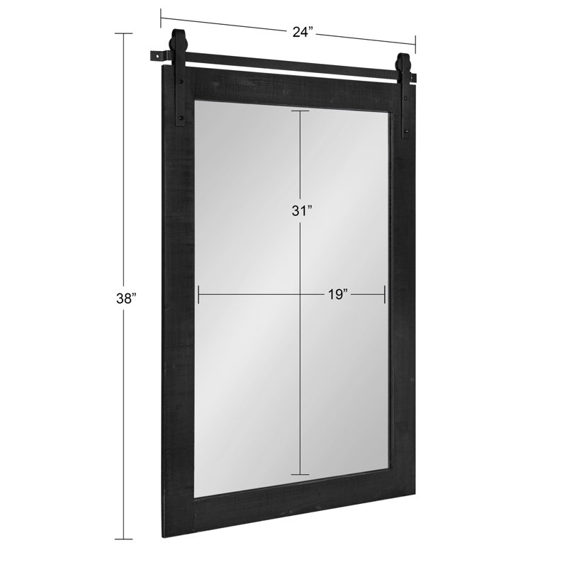 Miroir Dayanah, Noir, 38,75 po x 25,75 po