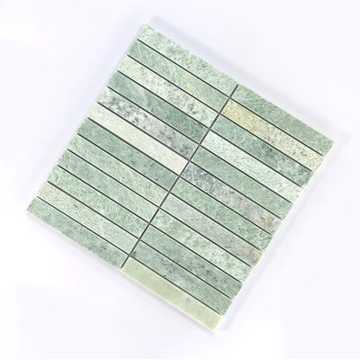 1" X 6" Stack Natural Stone Mosaic Wall And Floor Tile