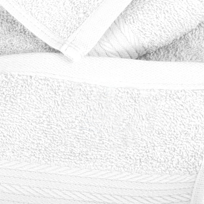Essuie-mains à séchage rapide 100% coton 600 g / m² , Blanc