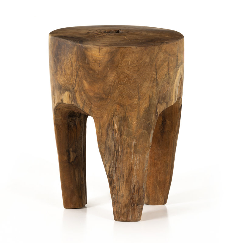 Kyra Outdoor Round Teak Side Table