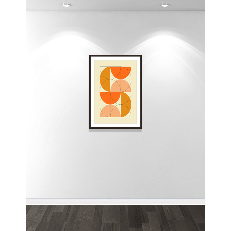 «Imaginaire 2» par Blue, L 25,5 po x H 35,5 po, Noyer à grain ouvert, Imprimé mat