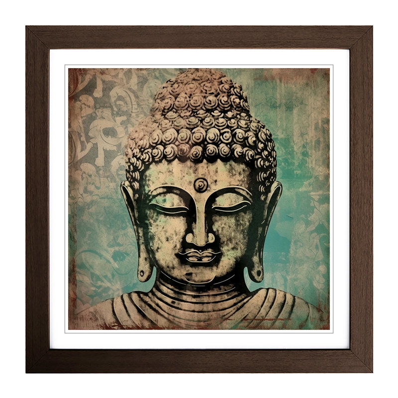 Single Picture Frame Print on Wood, Walnut