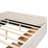 Queen Size Upholstered Platform Bed With USB And 2 Drawers, Beige
