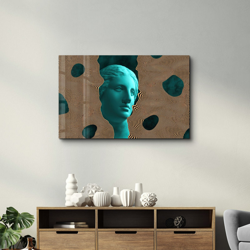 Peinture élégante en verre trempé de 27,6 po x 43,3 po | 100% verre trempé, épaisseur: 0,16 pouce | Œuvre imprimée UV, parfaite pour la décoration intérieure et les intérieurs modernes, des visuels époustouflants pour toute pièce
