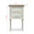 Flux 2-Drawer Traditional French Accent Wood Nightstand In White, 25.39" H X 16.12" W X 11.84" D
