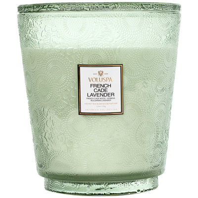 French Jar Candle with Glass Holder