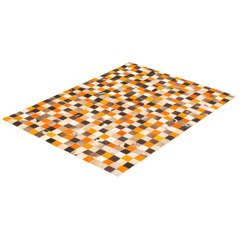 Cowhide Patchwork Indoor Rug