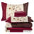 Marina Decoration Home Decor Bedding Comforters Duvet Soft Goose Down Alternative Bed In A Bag BIAB 5 Piece Printed Comforter Set with 3 Piece Sheet Set, Burgundy Cosmos Floral Twin/Single Size-1548536450