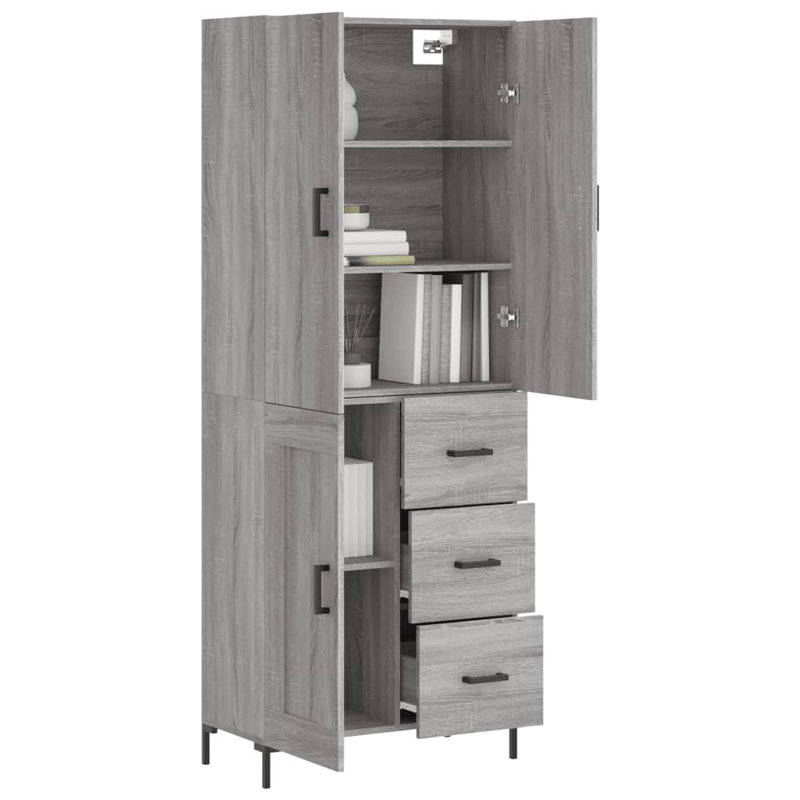 69.5cm Sideboard, Grey Sonoma