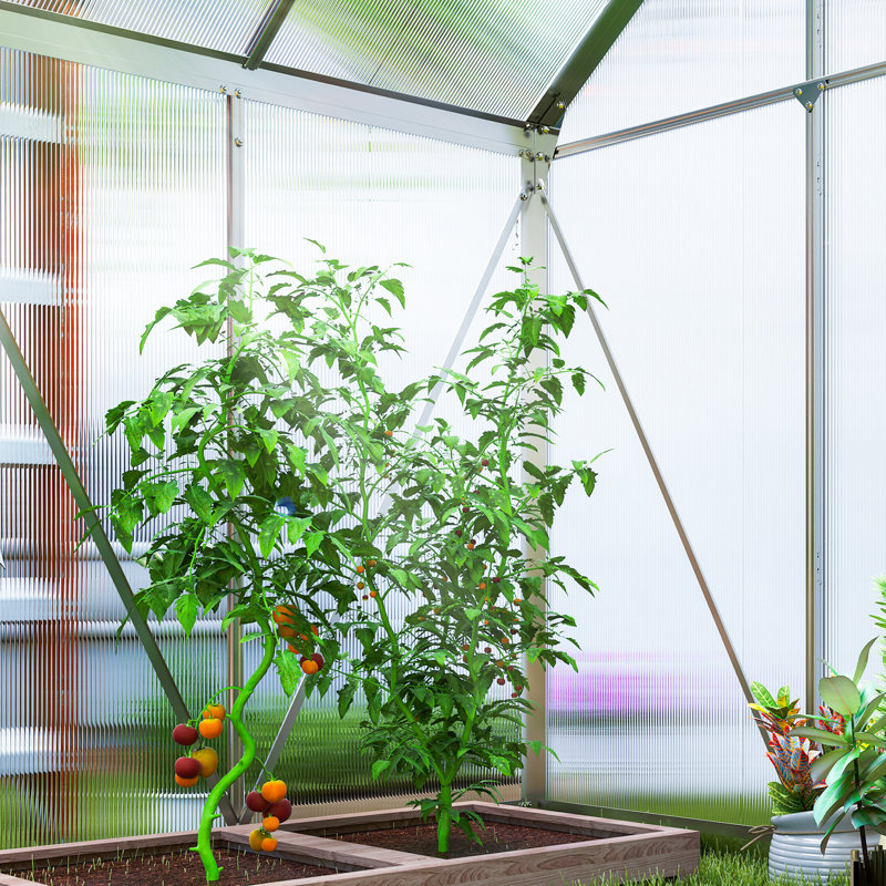 Greenhouse, Silver, 200cm H x 192.5cm W x 131cm D
