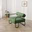 Fauteuil de salon en fer, fauteuil individuel paresseux, fauteuil de balcon (couleur: vert)