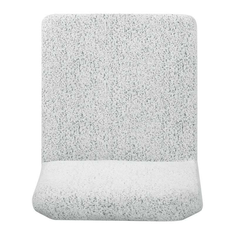 Maricelle Boucle Dining Chair, White/Black