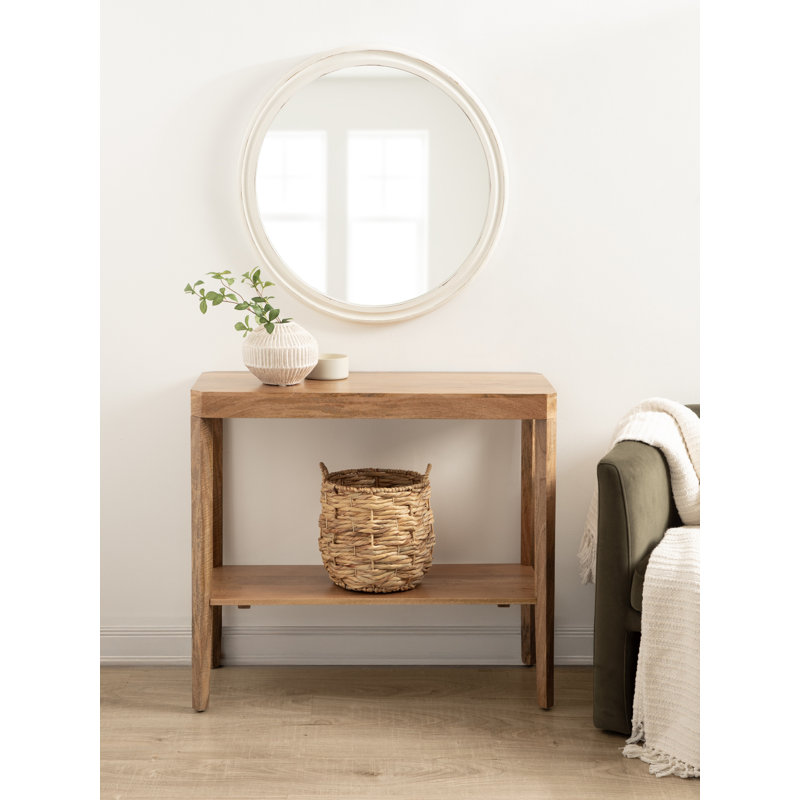 Ardentown Rectangle Entryway Console Table, Natural Wood
