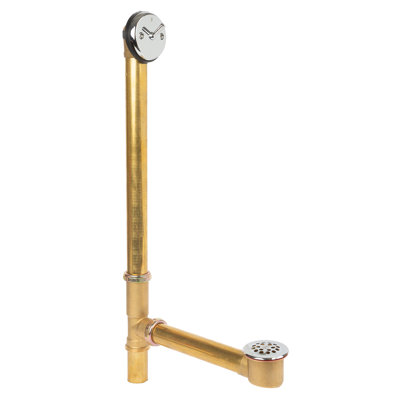 Trip Lever Leg Tub Drain with Overflow