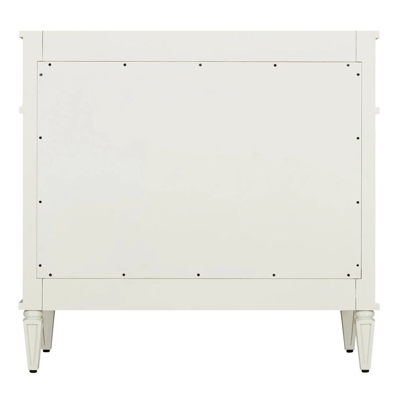 36" Elmdale Single Bathroom Vanity Set with Oval Undermount Sink, 8" Widespread, Feathered White Quartz