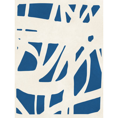 Organic Blue Abstraction Print by Other Artist