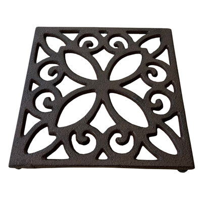Agate Ceramic Jute Leather Crystal Square Round 1 Piece Trivet Set