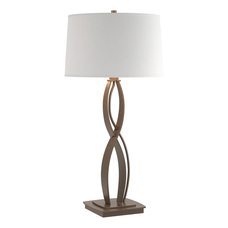 Almost Infinity Table Lamp, Bronze, Natural Anna