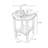 Modern Solid Wood + Glass End Table-119475811