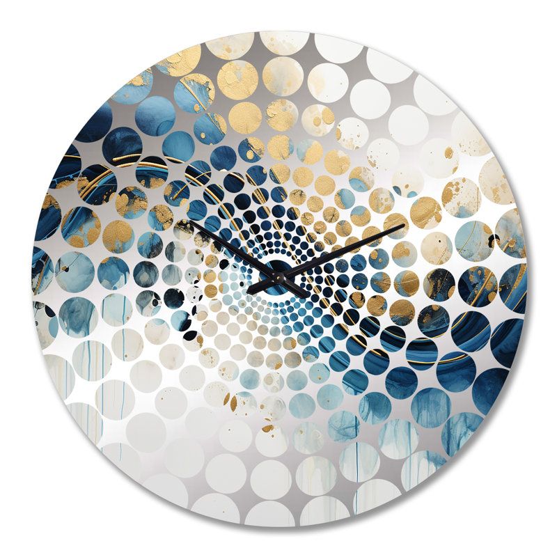 Alphy - Horloge murale peinture abstraite, Grand