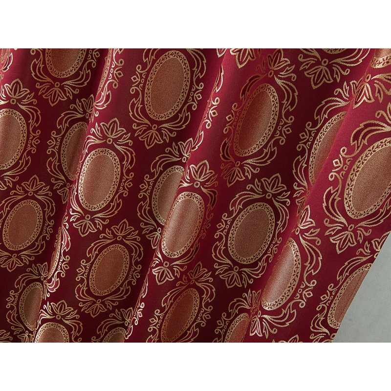 Thao Curtain Single Panel, Burgundy