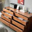 Armoire de rangement simple en noyer noir